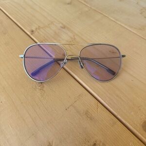 DIFF Eyewear Karter Aviator with Lavender Lenses